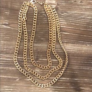 Three gold chain